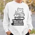 Easily Distracted Cats And Books Sweatshirt Gifts for Him