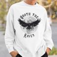 Edgar Allan Poe Nevermore The Raven Quote Literary Book Sweatshirt Gifts for Him