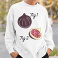 Fig 1 Figs Fruit Scientific Drawing Textbook Graphic Sweatshirt Gifts for Him
