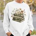 Floral Boho Flowers Books Camo Teacher Wildflowers Reading Sweatshirt Gifts for Him