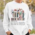 Floral Booktrovert Wildflowers Bookworm Reading Book Lovers Sweatshirt Gifts for Him