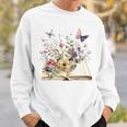 Flowers Gardening And Book Reading Lover Sweatshirt Gifts for Him