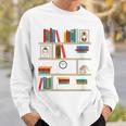 FUNNY NO SELF SHELF CONTROL READING BOOKS BOOKWORM BOOK PUN Sweatshirt Gifts for Him