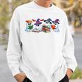 Ghost Book Reading Halloween Books Lover Teacher Kids Performance Sweatshirt Gifts for Him