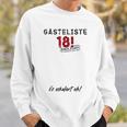 Guest List Finally 18 Guest Book 18th Birthday Boy Girl Sweatshirt Gifts for Him