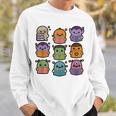 Halloween Monsters Reading Books Pattern Spooky Kawaii Anime Premium Tri-Blend Sweatshirt Gifts for Him Halloween Monsters Reading Books Pattern Spooky Kawaii Anime Premium Tri-Blend Sweatshirt Gifts for Him