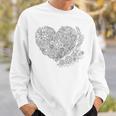 Heart Shaped Adult Coloring Book Style FashionShirt Sweatshirt Gifts for Him