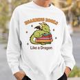 Hoarding Books Like a Dragon Reading Sweatshirt Gifts for Him