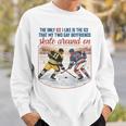 Ice Hockey Romance Reader Book Lover Reading Smut Smutty Sweatshirt Gifts for Him