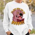 I'm Just Here ForThe BOOOKS Zombie Dog Reading a Book Men Women Kids Sweatshirt Gifts for Him