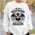I'm Not a Bookworm I'm a Book Dragon For Fantasy Lovers Premium Tri-Blend Sweatshirt Gifts for Him