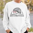 Intellectual Hedgehog Reading Book Literature Sweatshirt Gifts for Him