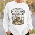 Introverted Book Club Member Anti Social Reader Premium Tri-Blend Sweatshirt Gifts for Him