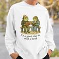 It’s A Good Day To Read A Book – Reading Frog Sweatshirt Gifts for Him