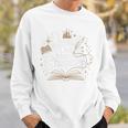 Just One More Chapter Book Lover Bookish Reading Blue Sweatshirt Gifts for Him Just One More Chapter Book Lover Bookish Reading Blue Sweatshirt Gifts for Him