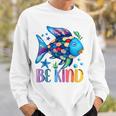 Kids Be Kind Rainbow Scale Fish Teacher Reading Book Toddler Sweatshirt Gifts for Him Kids Be Kind Rainbow Scale Fish Teacher Reading Book Toddler Sweatshirt Gifts for Him
