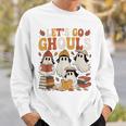 Let’s Go Ghouls Cozy Girly Ghosts Halloween Fall Book Lovers Sweatshirt Gifts for Him Let’s Go Ghouls Cozy Girly Ghosts Halloween Fall Book Lovers Sweatshirt Gifts for Him