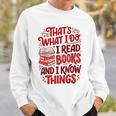Librarian Book Lover Men Women Reading Sweatshirt Gifts for Him