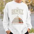 Library Dream Team Mountain Of Books Librarian Premium Tri-Blend Sweatshirt Gifts for Him