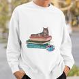 Life Is Better With Coffee Cats And Books For Cats Lover Sweatshirt Gifts for Him