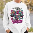 I Lift So I Can Carry More Books Reader Weightlifting Premium Tri-Blend Sweatshirt Gifts for Him