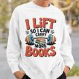 Lift So I Can Carry More Books Reading Lovers Reader Workout Premium Tri-Blend Sweatshirt Gifts for Him Lift So I Can Carry More Books Reading Lovers Reader Workout Premium Tri-Blend Sweatshirt Gifts for Him