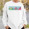 Mr Men Mr Greedy Retro Comic Book Colourful Premium Tri-Blend Sweatshirt Gifts for Him