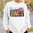 Mr Men Little Miss Retro Colourful Comic Book Scene Sweatshirt Gifts for Him