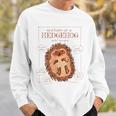 Natural Science Textbook Anatomy Hedgehog Sweatshirt Gifts for Him