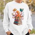 Octopus Book Reading Book Reader Ocean Octopus Premium Tri-Blend Sweatshirt Gifts for Him