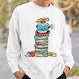 Panda Bear Loves Reading Illustration For A Book Nerd Sweatshirt Gifts for Him