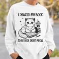 You Pawsed Here Cat Books Coffee I Paused My Book To Be Here Sweatshirt Gifts for Him