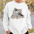 Pigeon Birds And Books Reading Bird Watching Bookworm Sweatshirt Gifts for Him