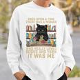 There Was A Woman Who Really Loved Books And Yarn Crocheting Sweatshirt Gifts for Him