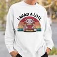 I Read Alotl Axolotl Retro Reading Books Lover Vintage Sweatshirt Gifts for Him I Read Alotl Axolotl Retro Reading Books Lover Vintage Sweatshirt Gifts for Him