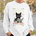 Read Banned Books Drink Coffee Fight Evil Cat Free Speech Sweatshirt Gifts for Him