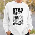 Read More Books Ghost Halloween Reading Teacher Literacy Sweatshirt Gifts for Him Read More Books Ghost Halloween Reading Teacher Literacy Sweatshirt Gifts for Him