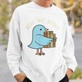 Read Mo Books Cute Bird Reading Kids Book Lover Sweatshirt Gifts for Him