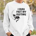 I Read Past My Bedtime Reading Cat Book Lover Sweatshirt Gifts for Him I Read Past My Bedtime Reading Cat Book Lover Sweatshirt Gifts for Him