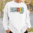 Reader I Am Bookworm Librarian I Heart Read Book Lover Sweatshirt Gifts for Him