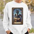 The Reader Dragon Fantasy Book Lover Tarot Card Premium Tri-Blend Sweatshirt Gifts for Him
