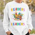 Readers Are Leaders Book Lover Reading Mom Premium Tri-Blend Sweatshirt Gifts for Him