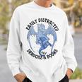 Reading Easily Distracted By Dragons & Books Lover Bookworm Sweatshirt Gifts for Him Reading Easily Distracted By Dragons & Books Lover Bookworm Sweatshirt Gifts for Him