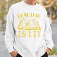 Reading Is Lit Book Reading Literary Pun Joke Premium Tri-Blend Sweatshirt Gifts for Him Reading Is Lit Book Reading Literary Pun Joke Premium Tri-Blend Sweatshirt Gifts for Him