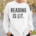 Reading Is Lit English Teacher Book Lovers Sweatshirt Gifts for Him Reading Is Lit English Teacher Book Lovers Sweatshirt Gifts for Him