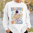 Reading Out Of The World Book Lover Reading Boys Girls Kids Sweatshirt Gifts for Him