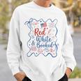 Red And Booked Coquette 4th Of July Book Lover Sweatshirt Gifts for Him