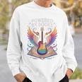 Rockstar Powered BY Books Reading Rocks Preschool Teacher Sweatshirt Gifts for Him