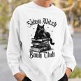 Salem Witch Book Club Bookish Retro Halloween Cat Sweatshirt Gifts for Him Salem Witch Book Club Bookish Retro Halloween Cat Sweatshirt Gifts for Him