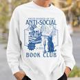Sarcastic Anti Social Book Club Cat Skull Book Lover Sweatshirt Gifts for Him Sarcastic Anti Social Book Club Cat Skull Book Lover Sweatshirt Gifts for Him